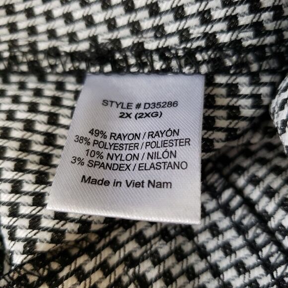 Fashion Nova Yvonne Checked Pants Sz 2X - Picture 7 of 8